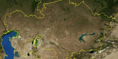 ਨਕਸ਼ਾ ਕਜ਼ਾਕਿਸਤਾਨ ਦੇ topographic